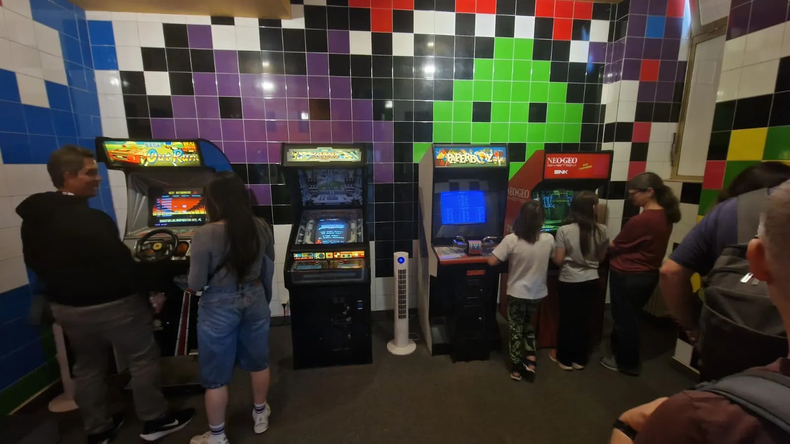 Arcade cabinets inside the Computerspielmuseum Berlin